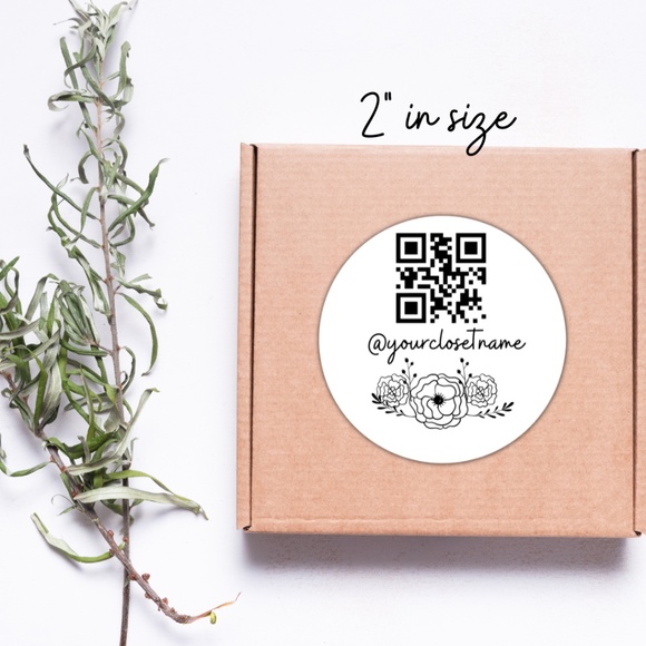 Personalized QR code Poshmark Stickers - Picture 3 of 7